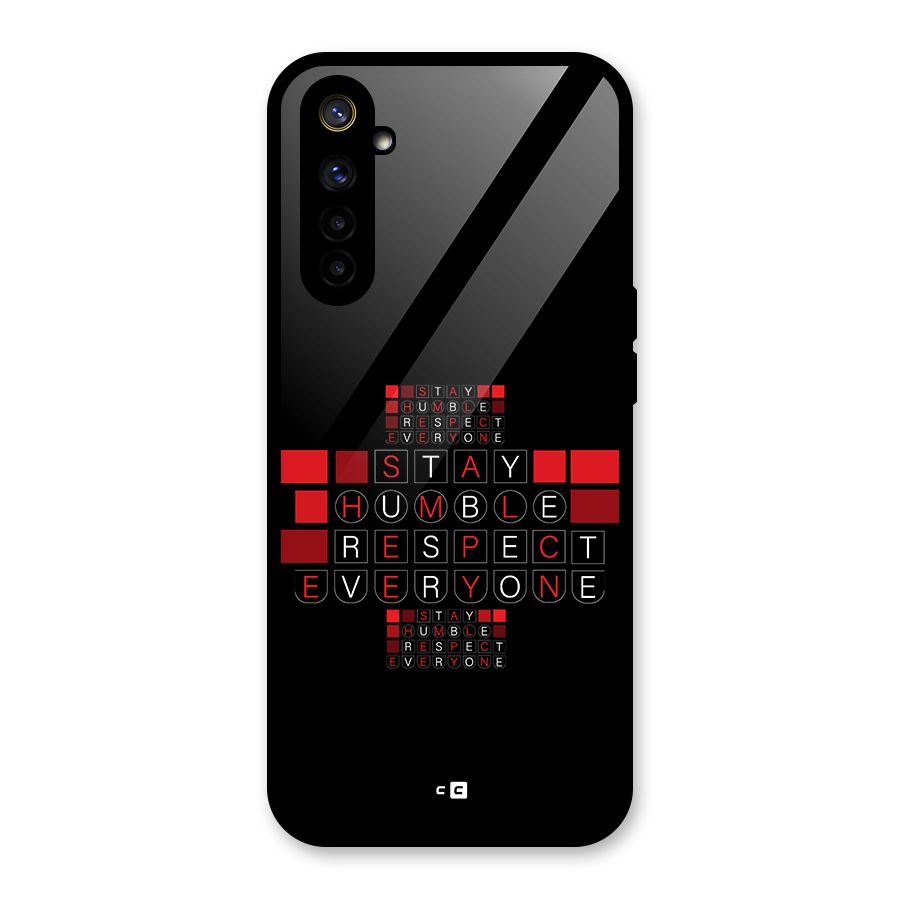 Humble Respect Glass Back Case for Realme 6