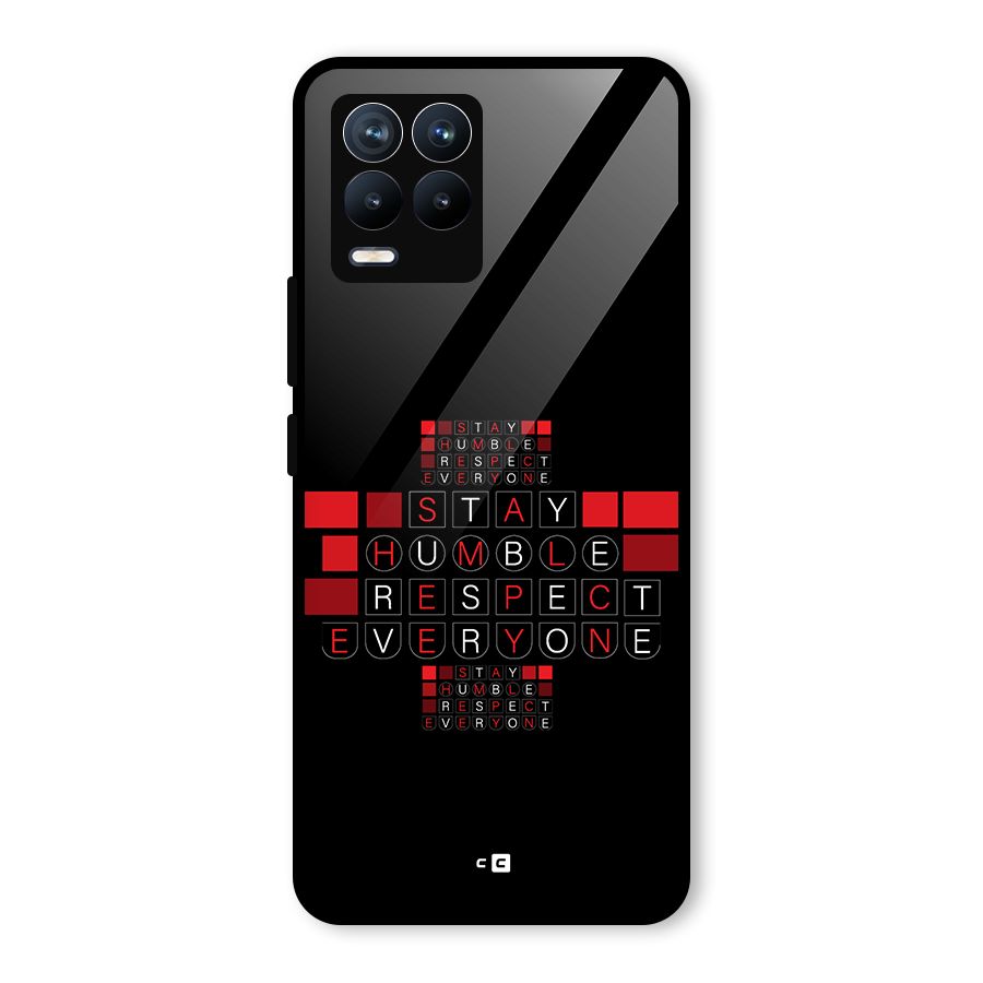 Humble Respect Glass Back Case for Realme 8
