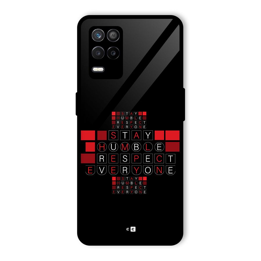 Humble Respect Glass Back Case for Realme 8s 5G