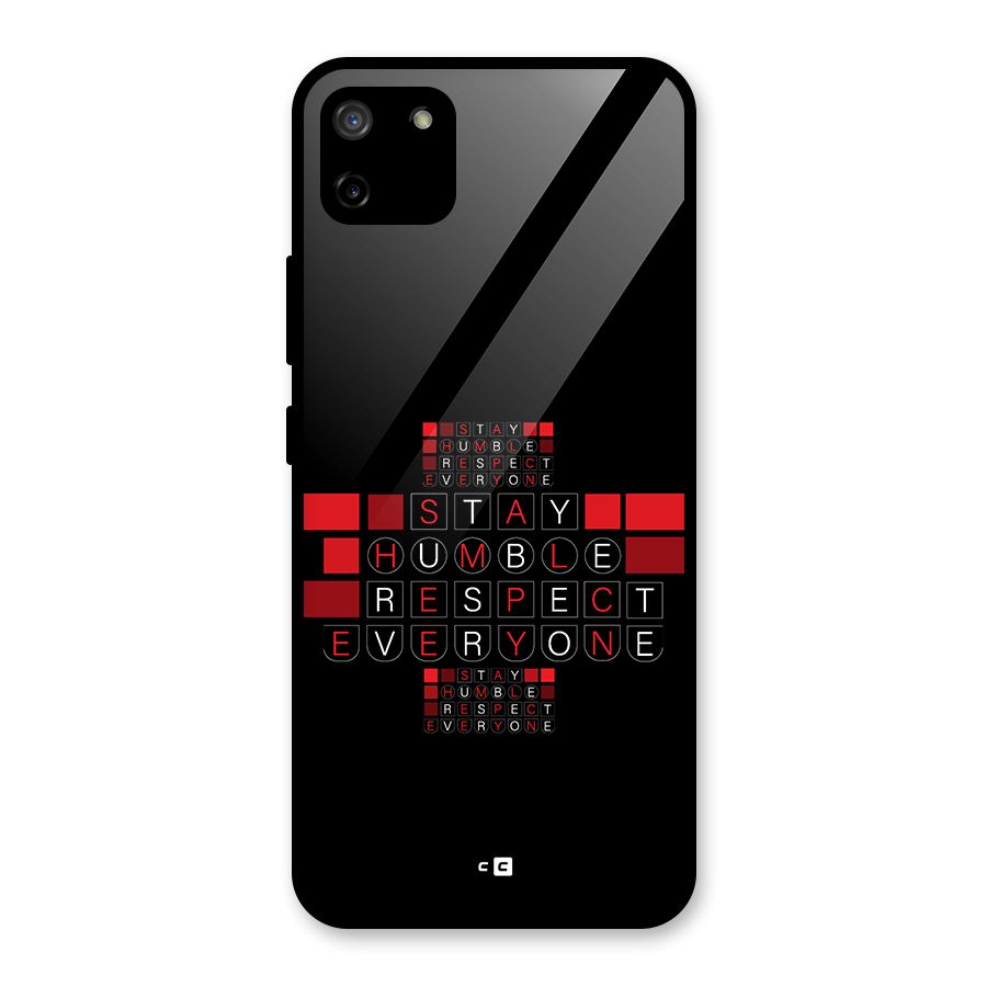 Humble Respect Glass Back Case for Realme C11