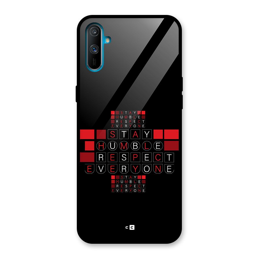 Humble Respect Glass Back Case for Realme C3