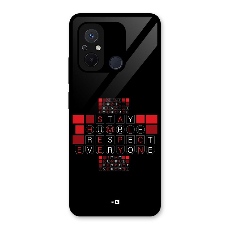 Humble Respect Glass Back Case for Redmi 12C