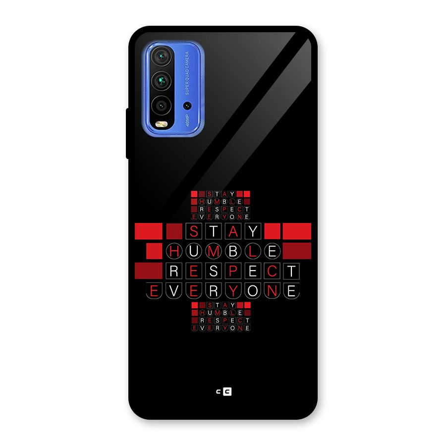 Humble Respect Glass Back Case for Redmi 9 Power