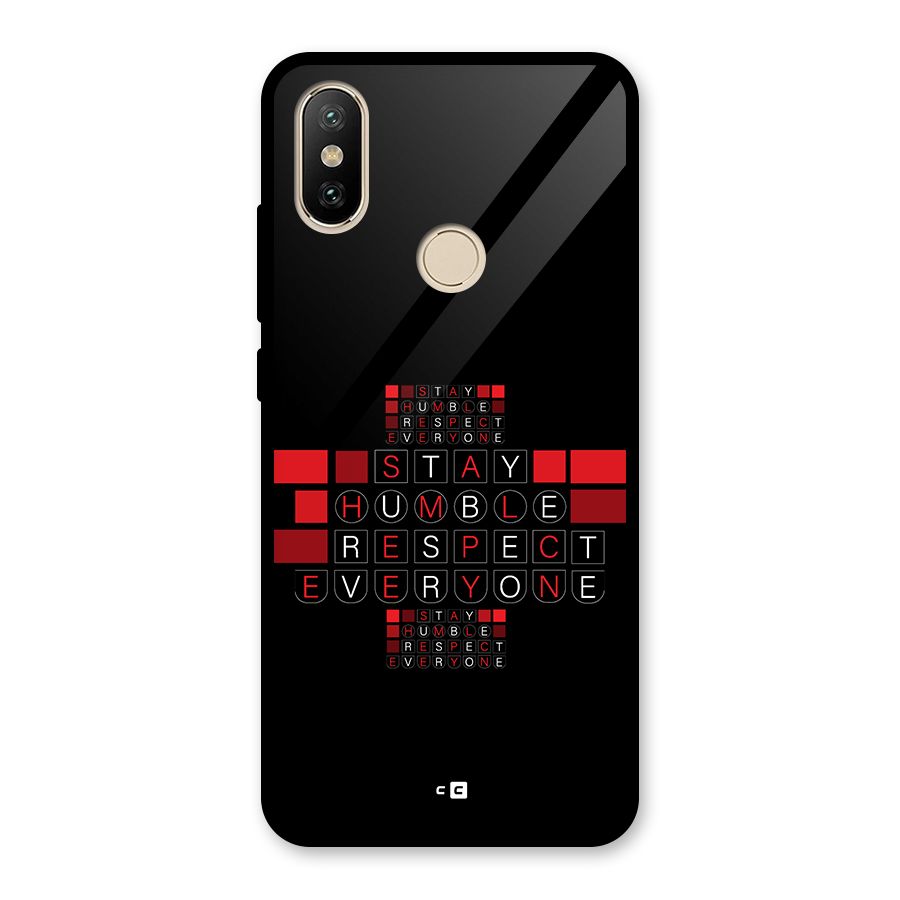 Humble Respect Glass Back Case for Redmi A2