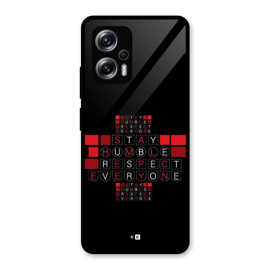 Humble Respect Glass Back Case for Redmi K50i