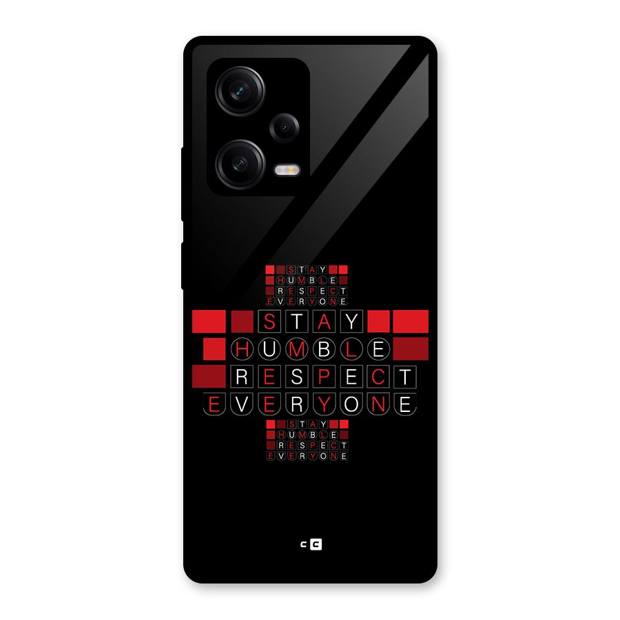 Humble Respect Glass Back Case for Redmi Note 12 Pro