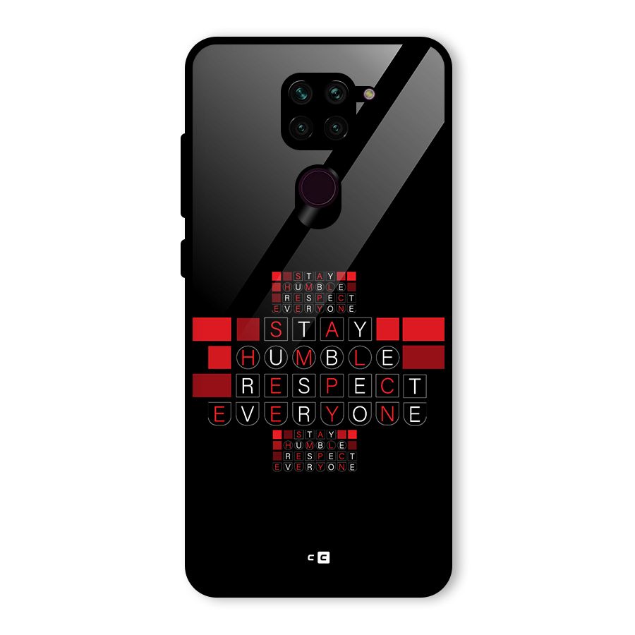 Humble Respect Glass Back Case for Redmi Note 9