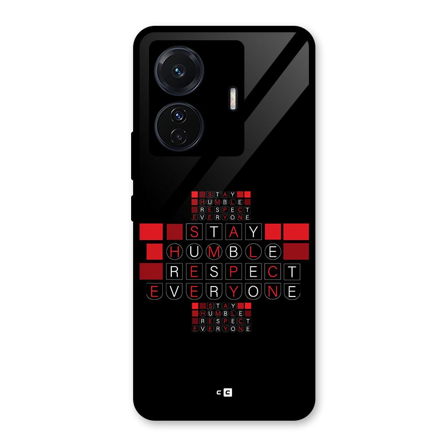 Humble Respect Glass Back Case for Vivo T1 Pro