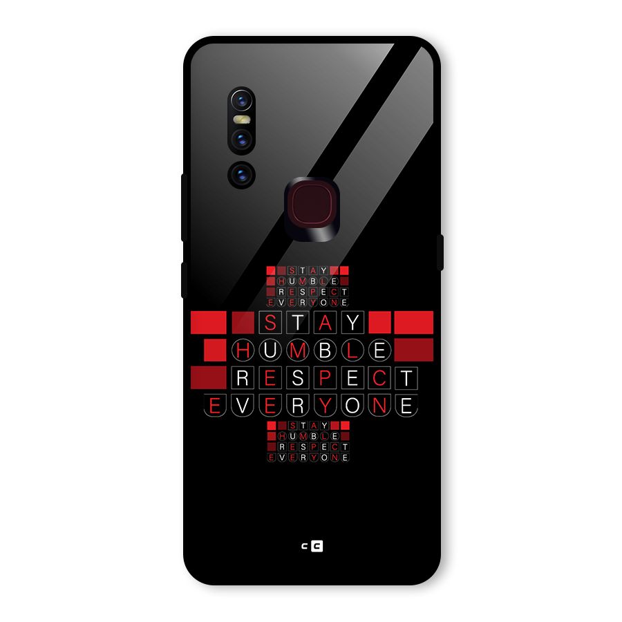 Humble Respect Glass Back Case for Vivo V15