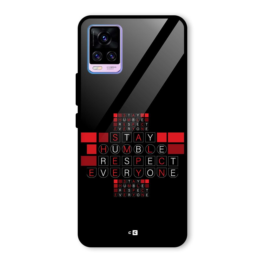 Humble Respect Glass Back Case for Vivo V20 Pro
