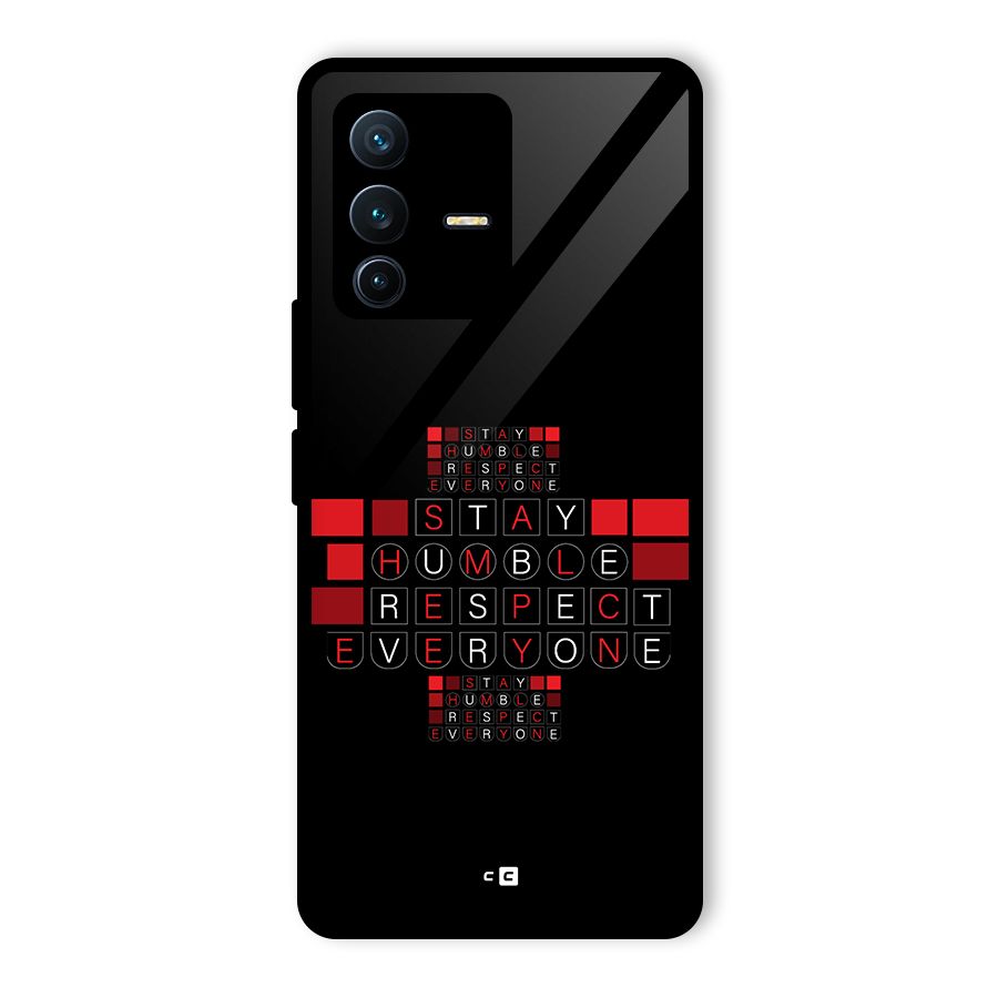 Humble Respect Glass Back Case for Vivo V23 Pro