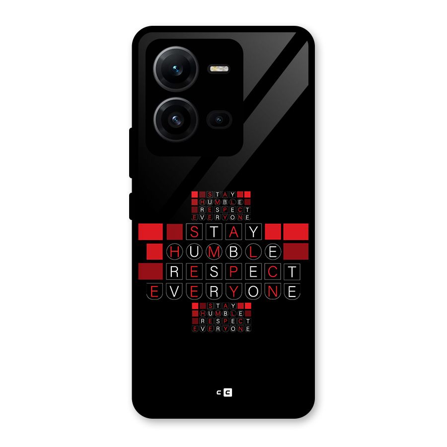 Humble Respect Glass Back Case for Vivo V25