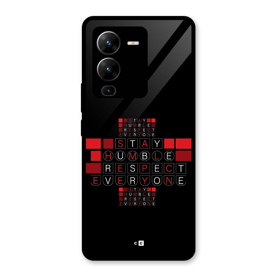 Humble Respect Glass Back Case for Vivo V25 Pro