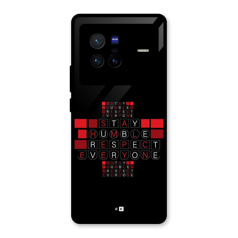 Humble Respect Glass Back Case for Vivo X80