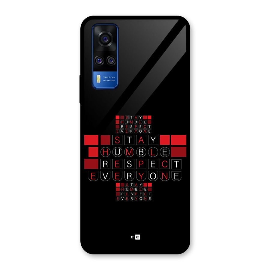 Humble Respect Glass Back Case for Vivo Y31