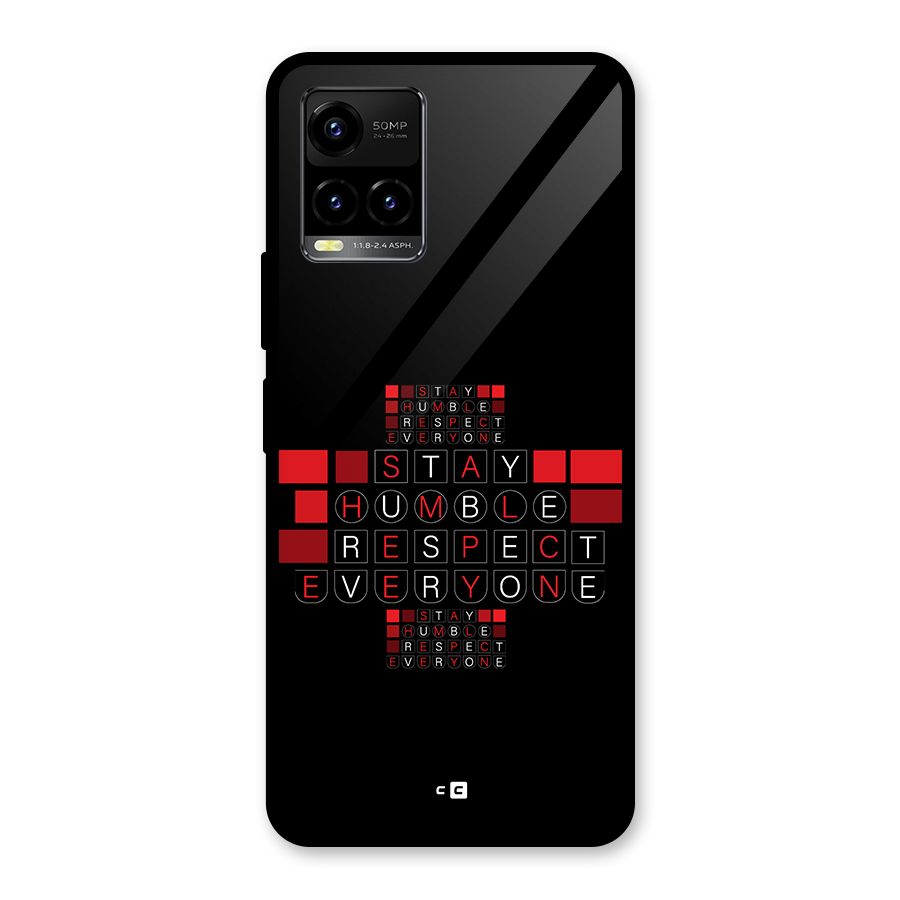 Humble Respect Glass Back Case for Vivo Y33s