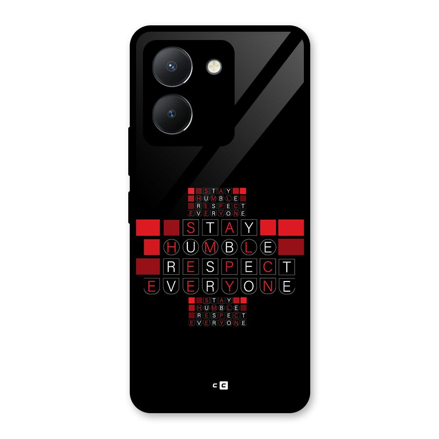 Humble Respect Glass Back Case for Vivo Y36