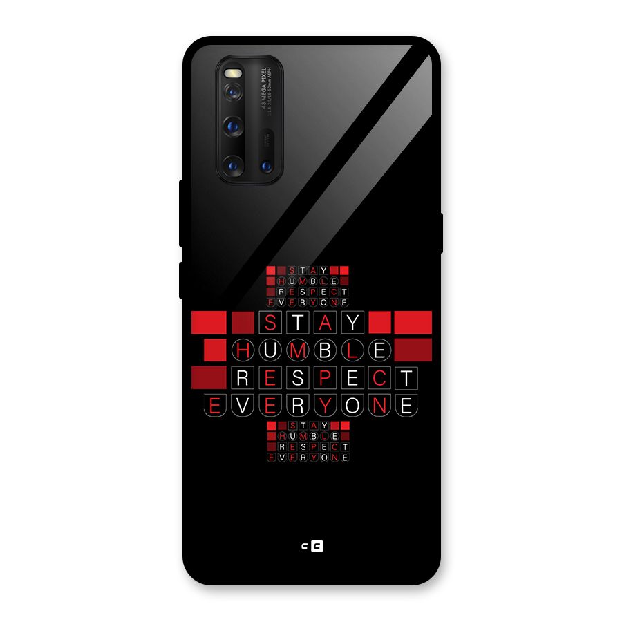 Humble Respect Glass Back Case for Vivo iQOO 3
