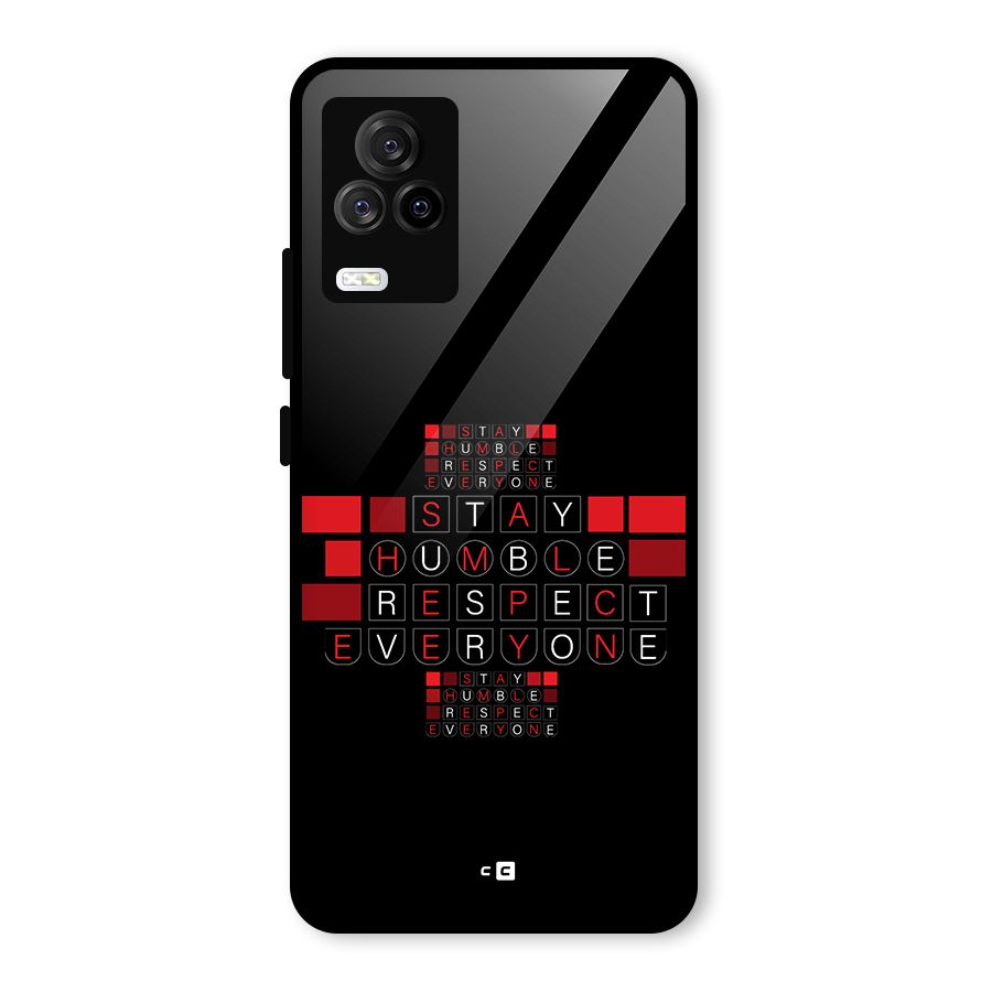 Humble Respect Glass Back Case for Vivo iQOO 7 Legend 5G