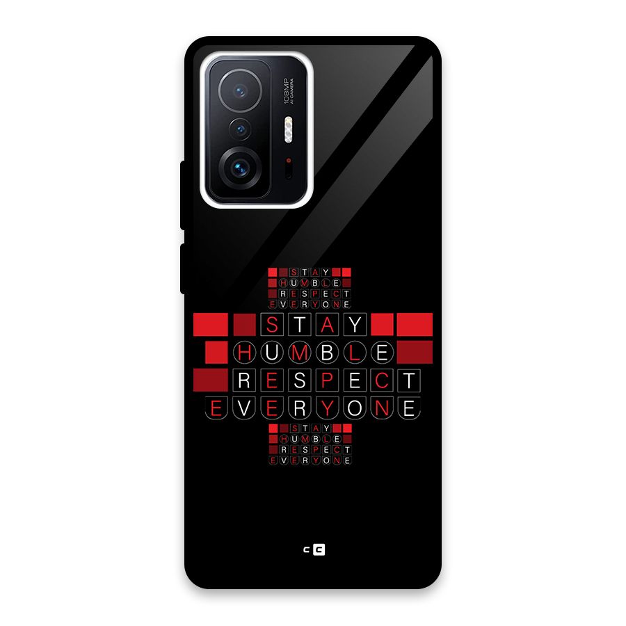 Humble Respect Glass Back Case for Xiaomi 11T Pro