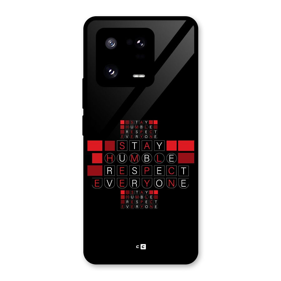 Humble Respect Glass Back Case for Xiaomi 13 Pro