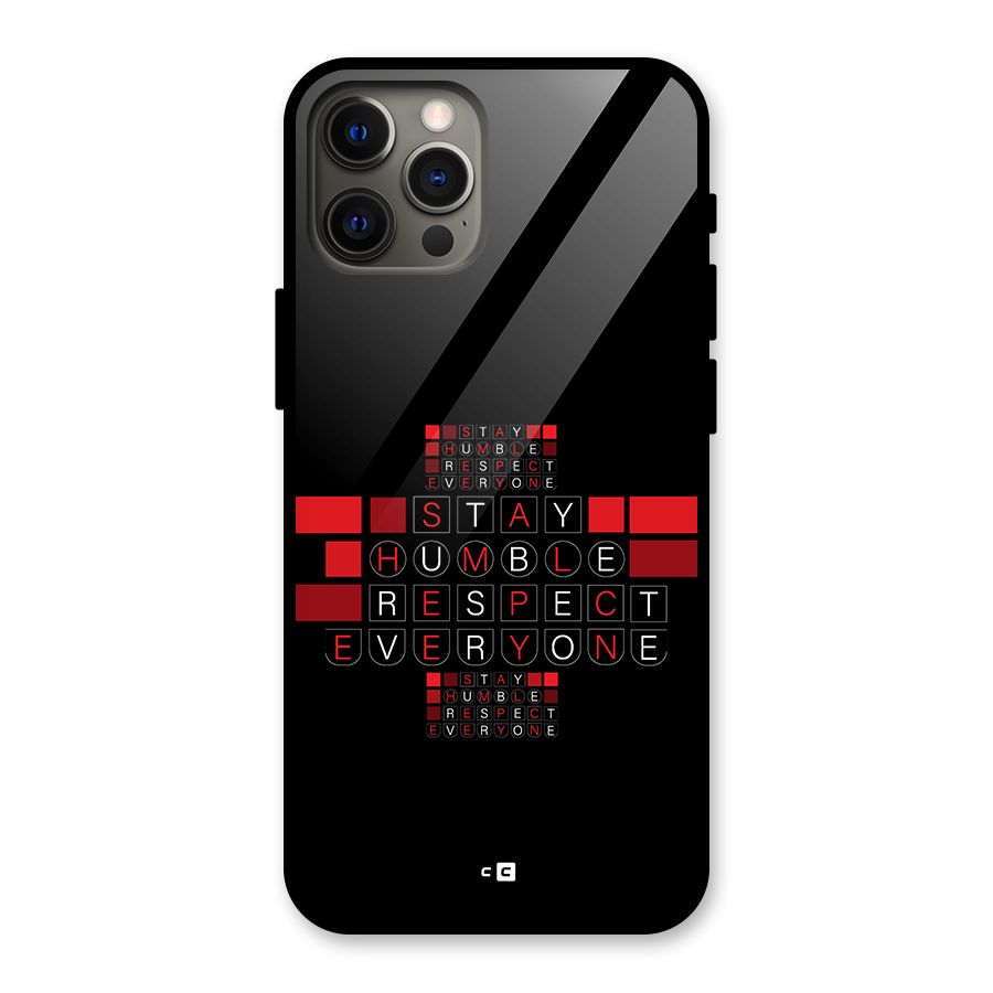 Humble Respect Glass Back Case for iPhone 12 Pro Max