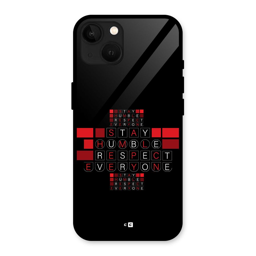 Humble Respect Glass Back Case for iPhone 13