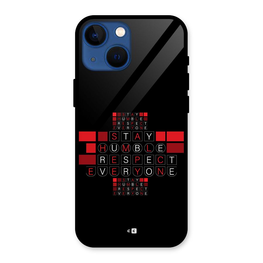 Humble Respect Glass Back Case for iPhone 13 Mini