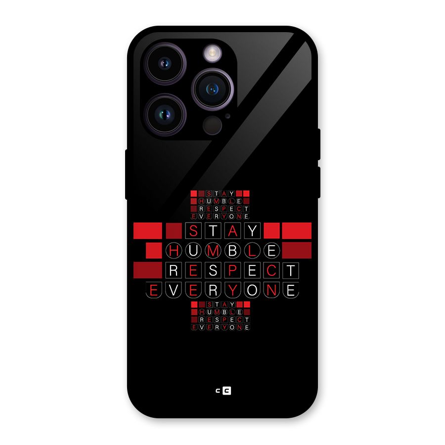 Humble Respect Glass Back Case for iPhone 14 Pro
