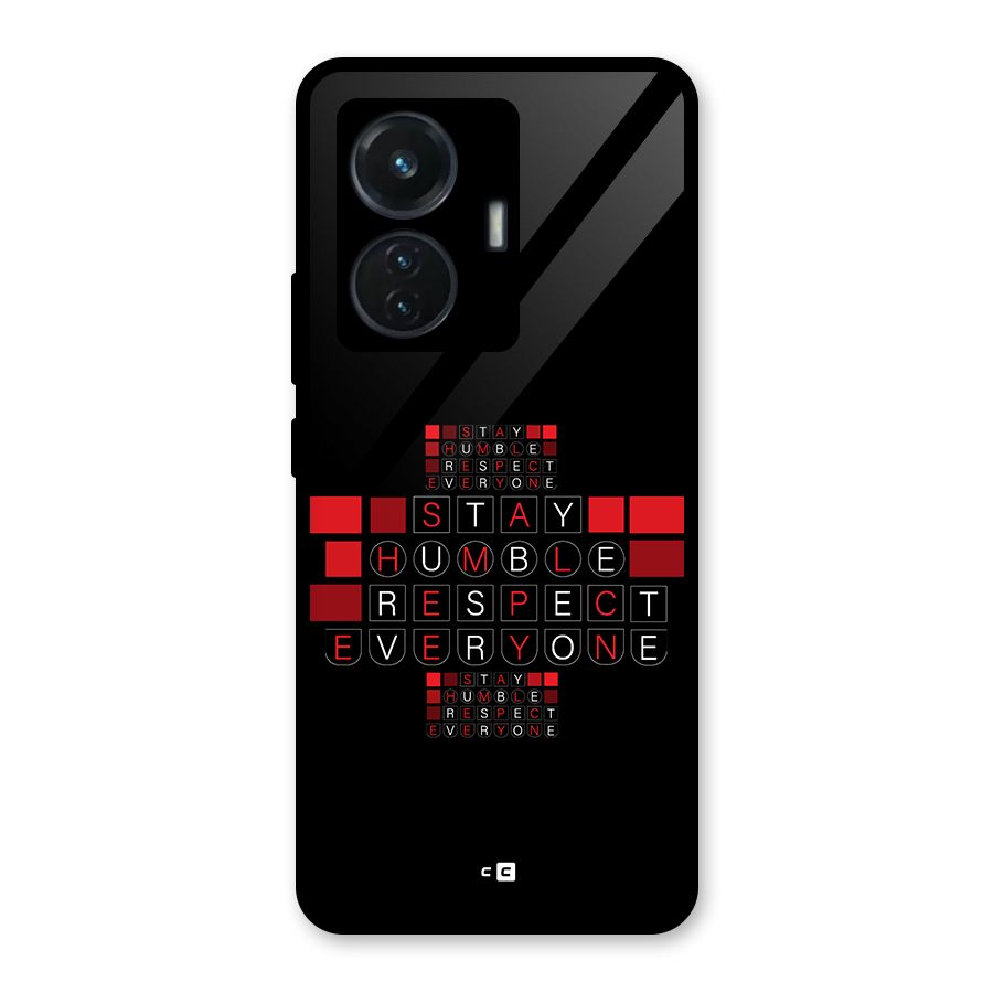 Humble Respect Glass Back Case for iQOO Z6 44W