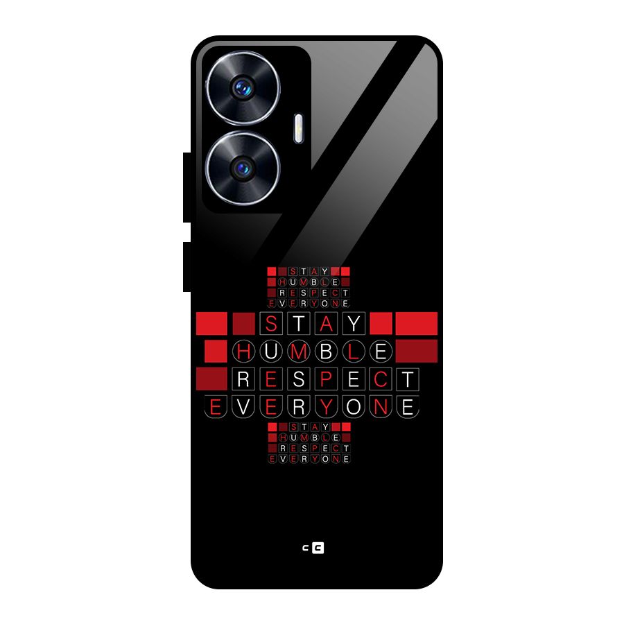 Humble Respect Glass Back Case for realme C55