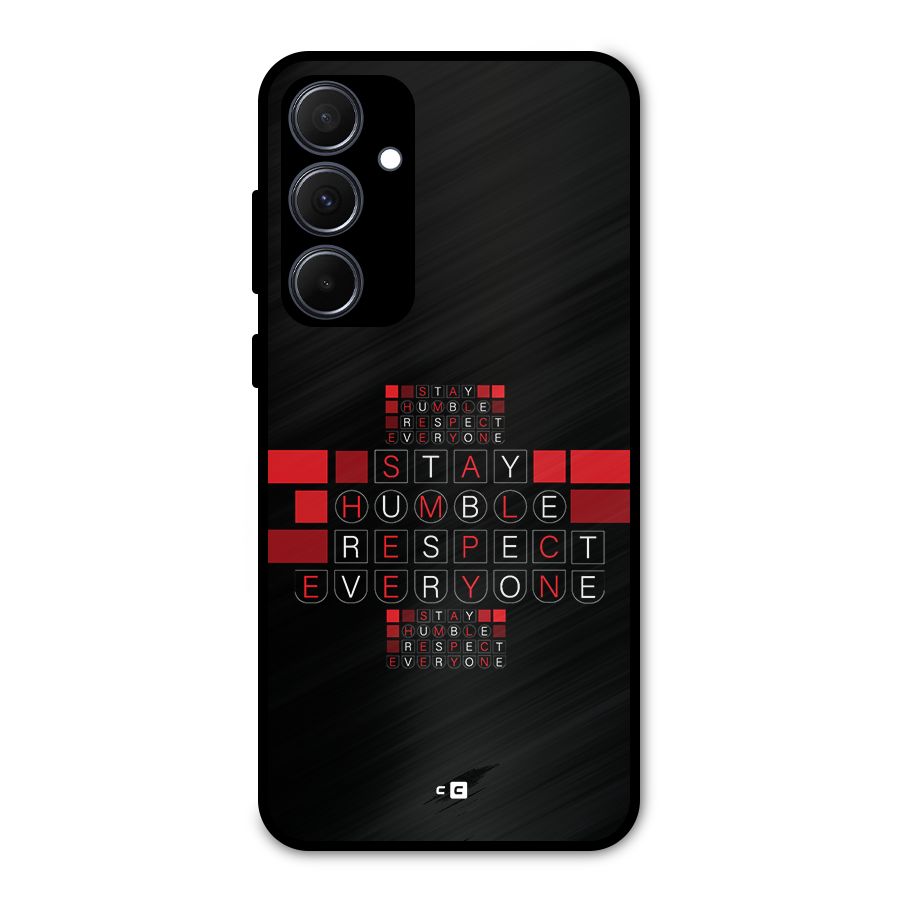 Humble Respect Metal Back Case for Galaxy A35