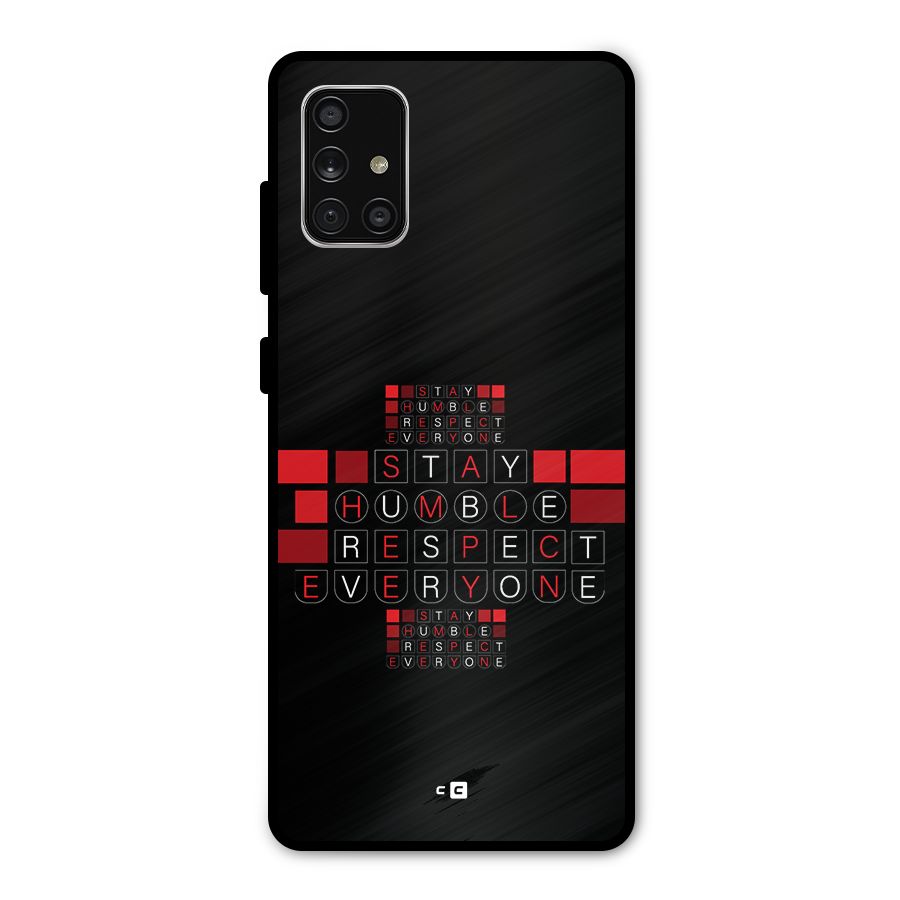 Humble Respect Metal Back Case for Galaxy A71