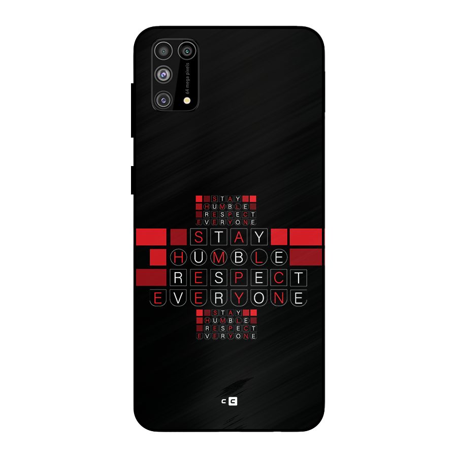 Humble Respect Metal Back Case for Galaxy M31