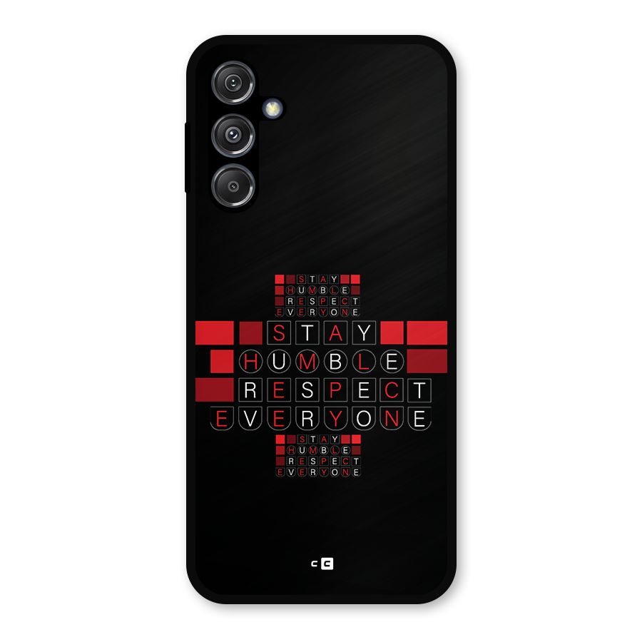 Humble Respect Metal Back Case for Galaxy M34 5G