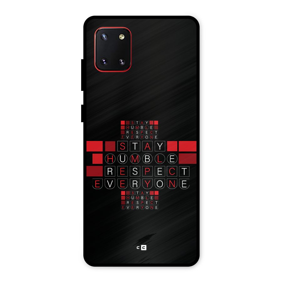 Humble Respect Metal Back Case for Galaxy Note 10 Lite