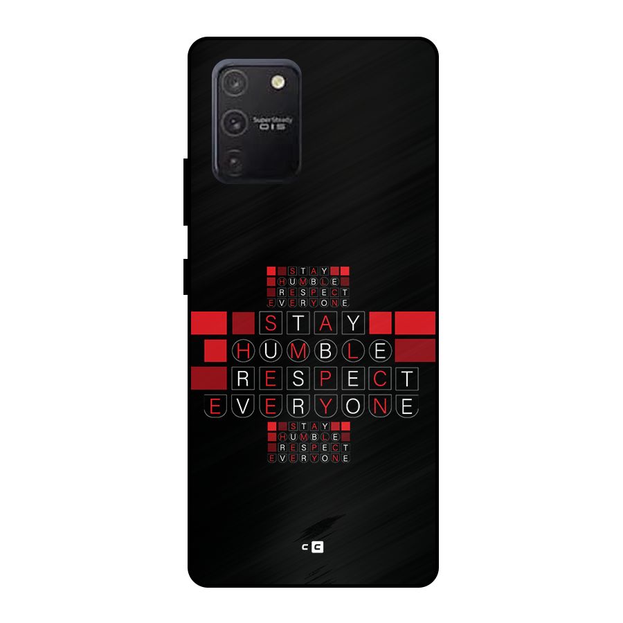 Humble Respect Metal Back Case for Galaxy S10 Lite