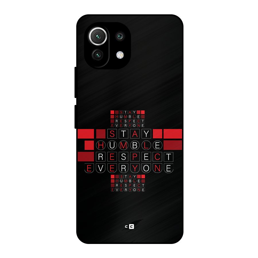 Humble Respect Metal Back Case for Mi 11 Lite NE 5G