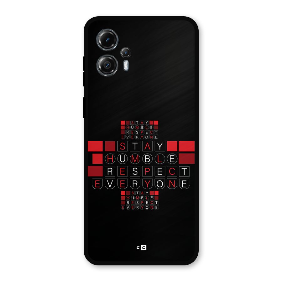 Humble Respect Metal Back Case for Moto G13