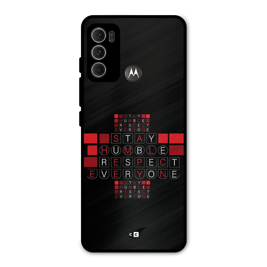 Humble Respect Metal Back Case for Moto G60