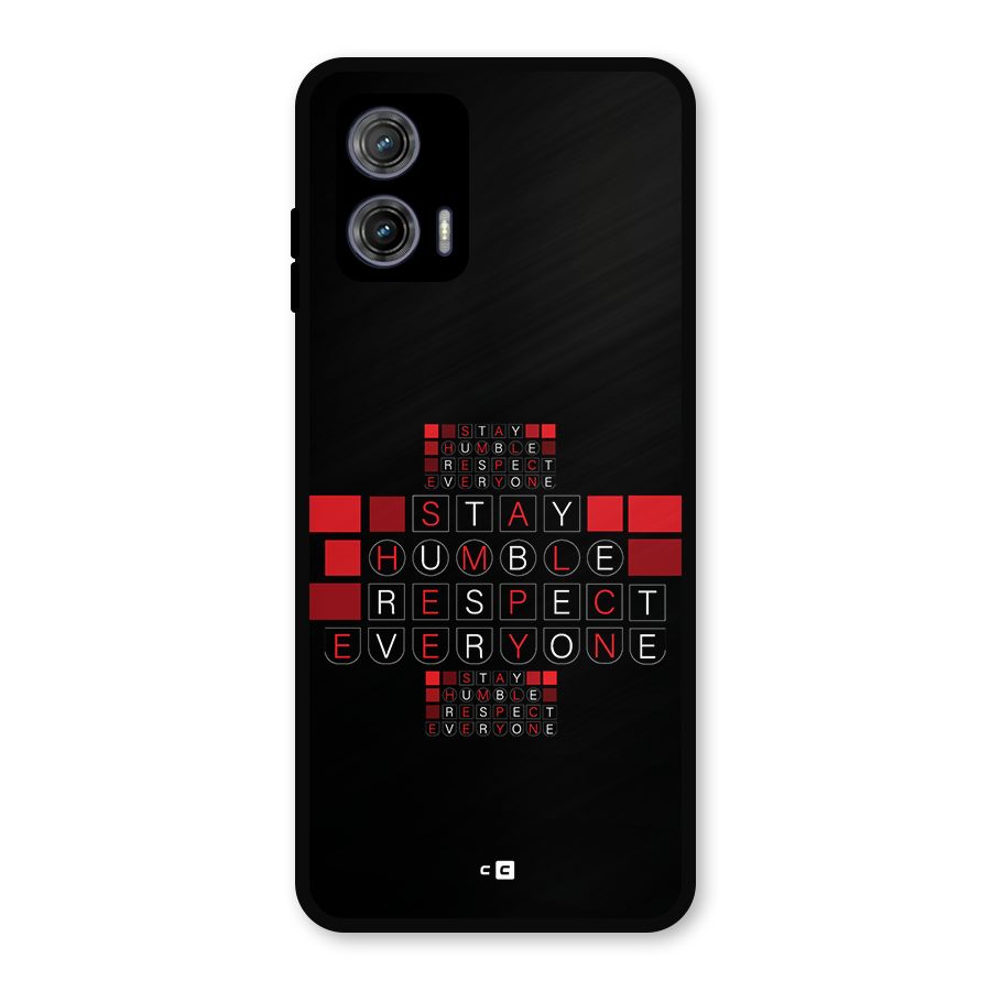 Humble Respect Metal Back Case for Moto G73