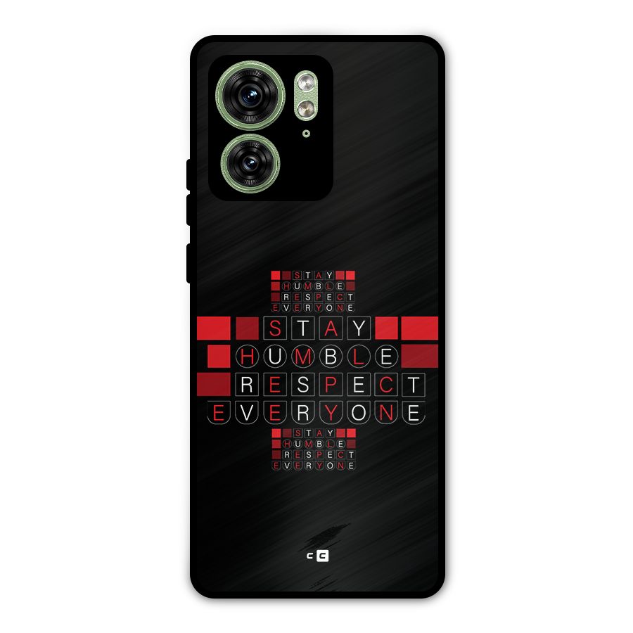 Humble Respect Metal Back Case for Motorola Edge 40 5G