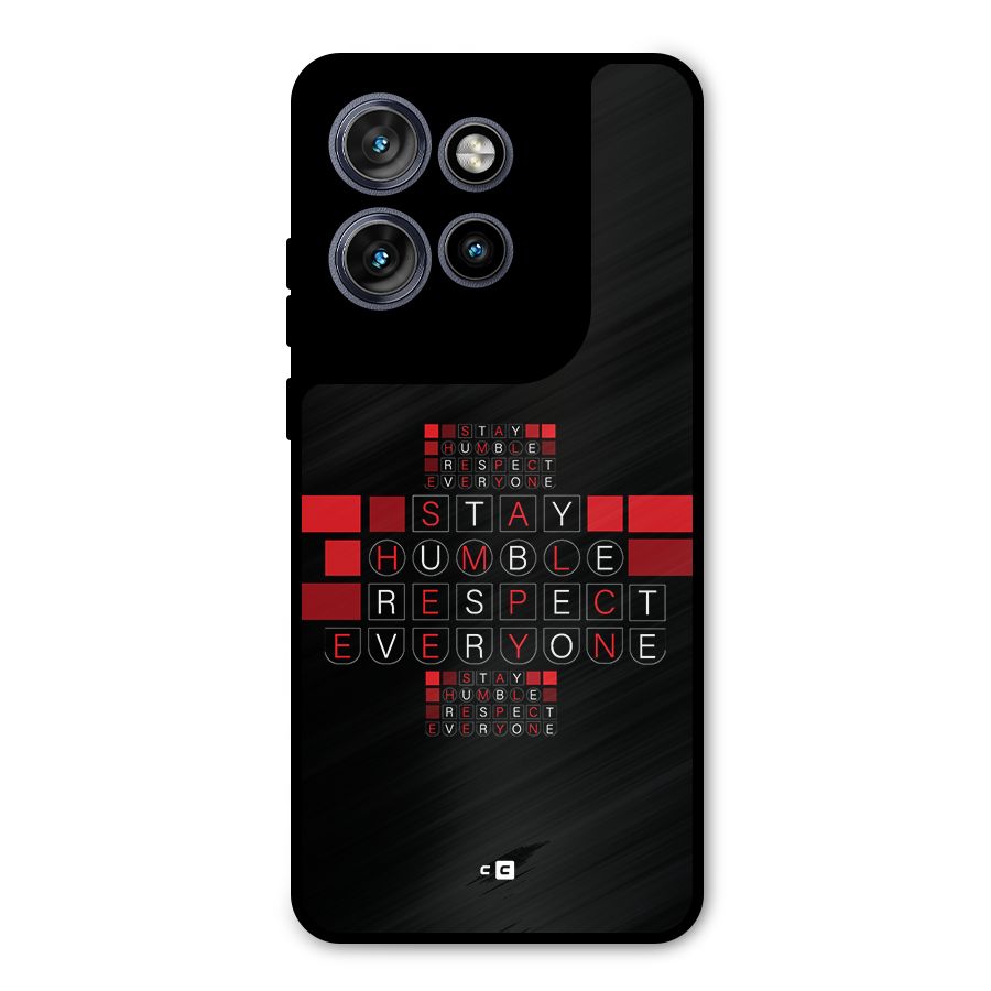 Humble Respect Metal Back Case for Motorola Edge 50 Neo