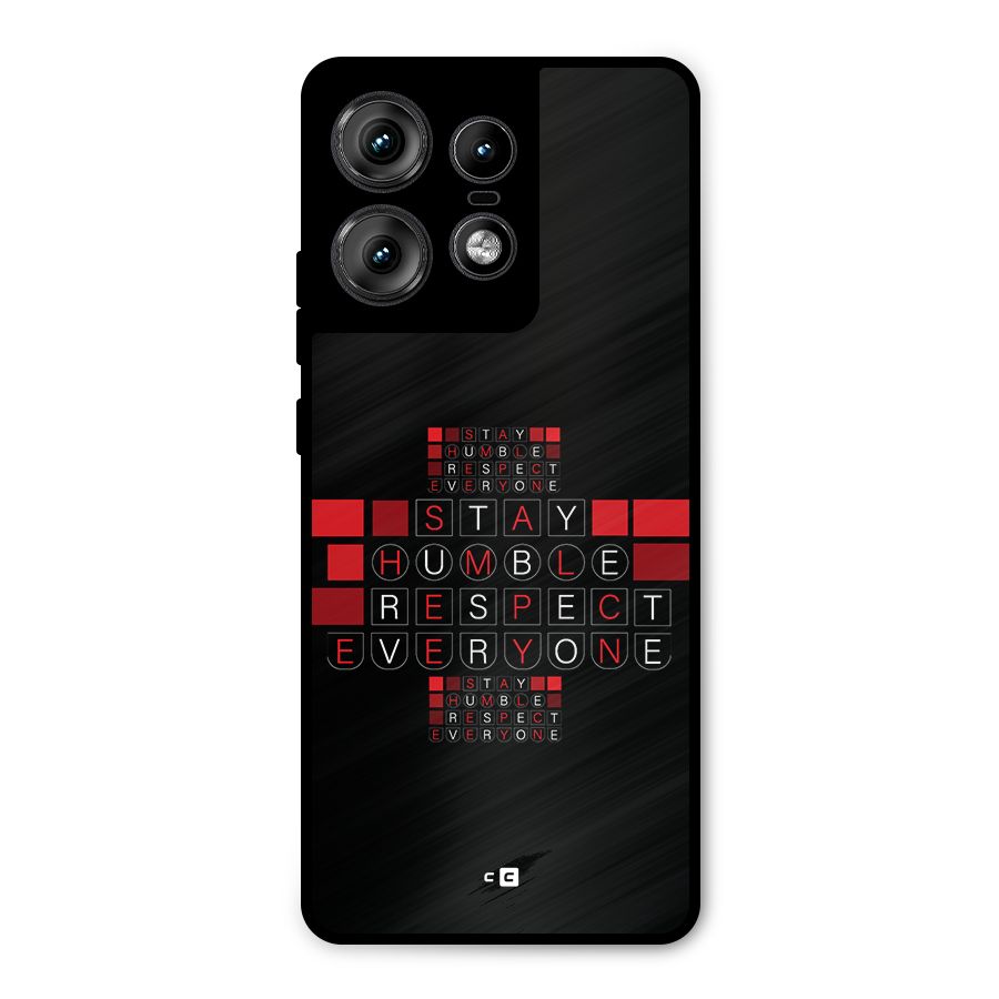Humble Respect Metal Back Case for Motorola Edge 50 Pro