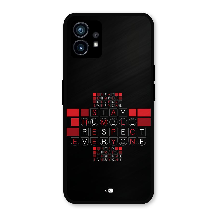 Humble Respect Metal Back Case for Nothing Phone 1