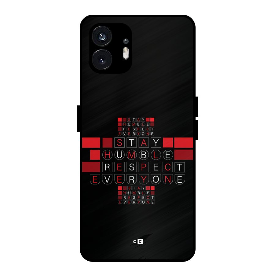 Humble Respect Metal Back Case for Nothing Phone 2