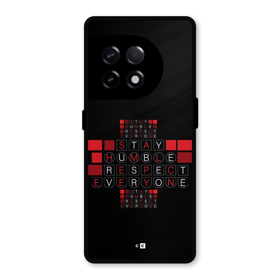 Humble Respect Metal Back Case for OnePlus 11R