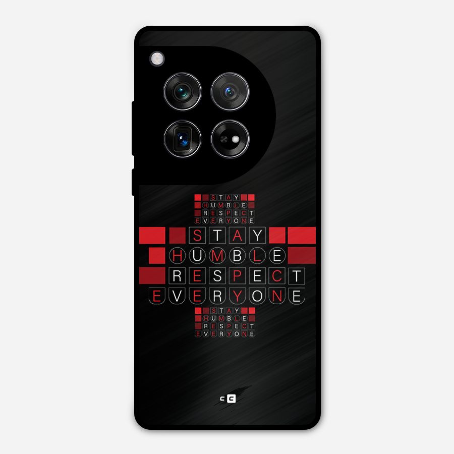 Humble Respect Metal Back Case for OnePlus 12