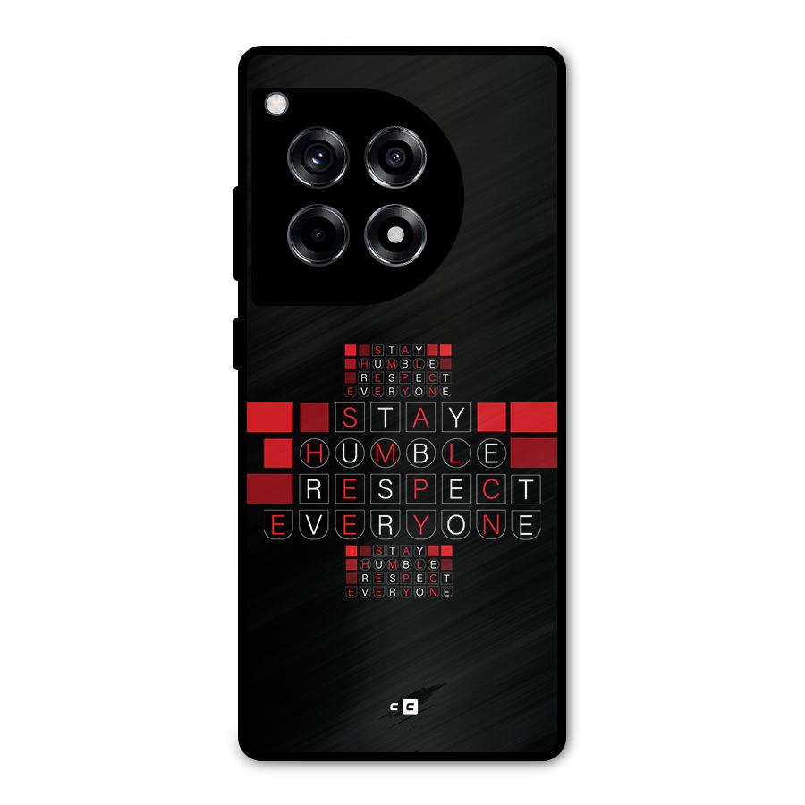 Humble Respect Metal Back Case for OnePlus 12R