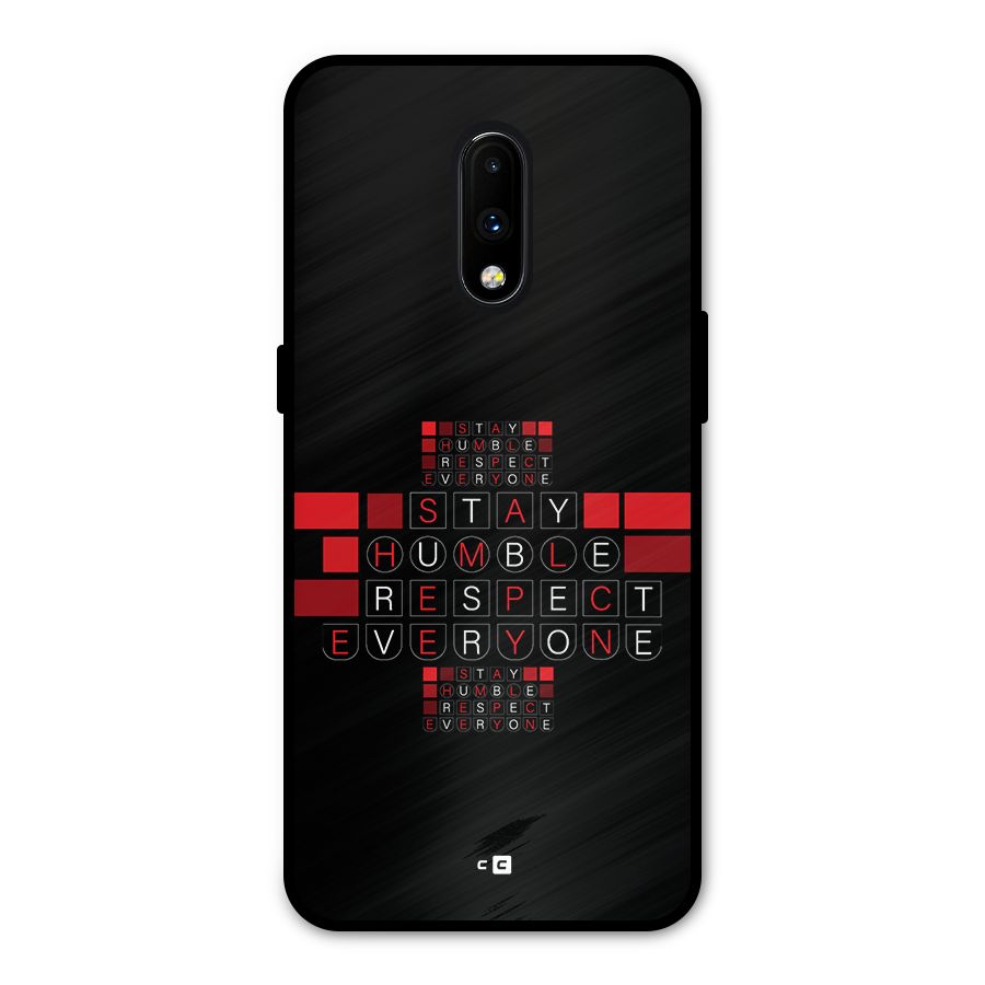 Humble Respect Metal Back Case for OnePlus 7